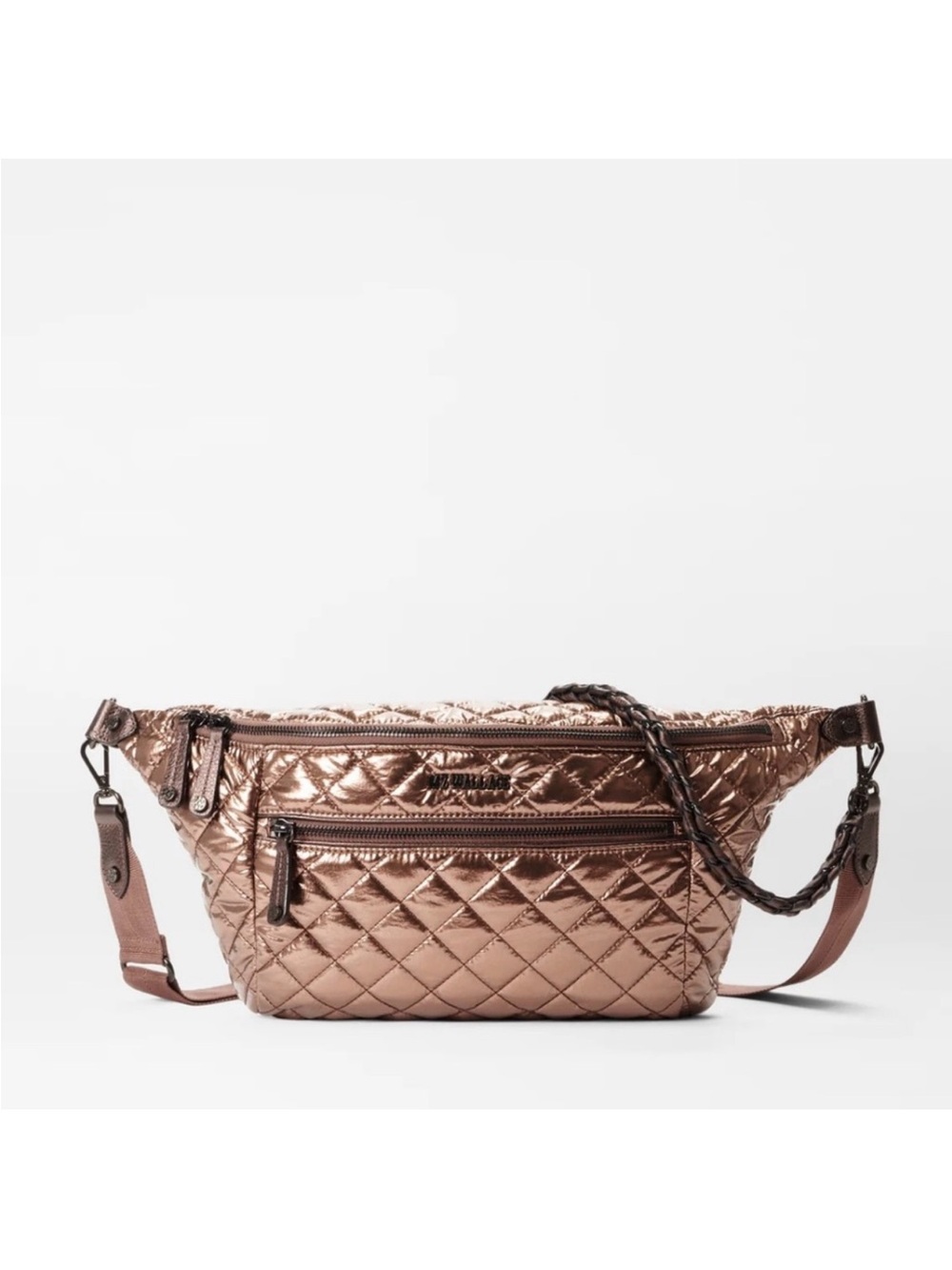 Copper Metallic lacquer Crosby sling bag